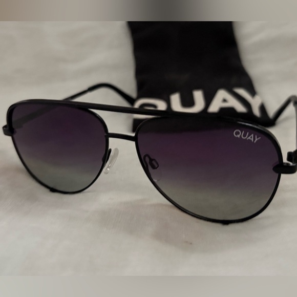 Quay Australia High Key Mini 51mm Aviator Sunglasses - Picture 4 of 4